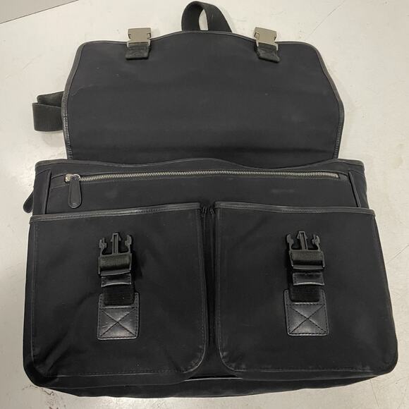 Coach Black Messenger No K15-6410 Thompson Briefcase Laptop Bag Canvas Leather - Picture 10 of 12